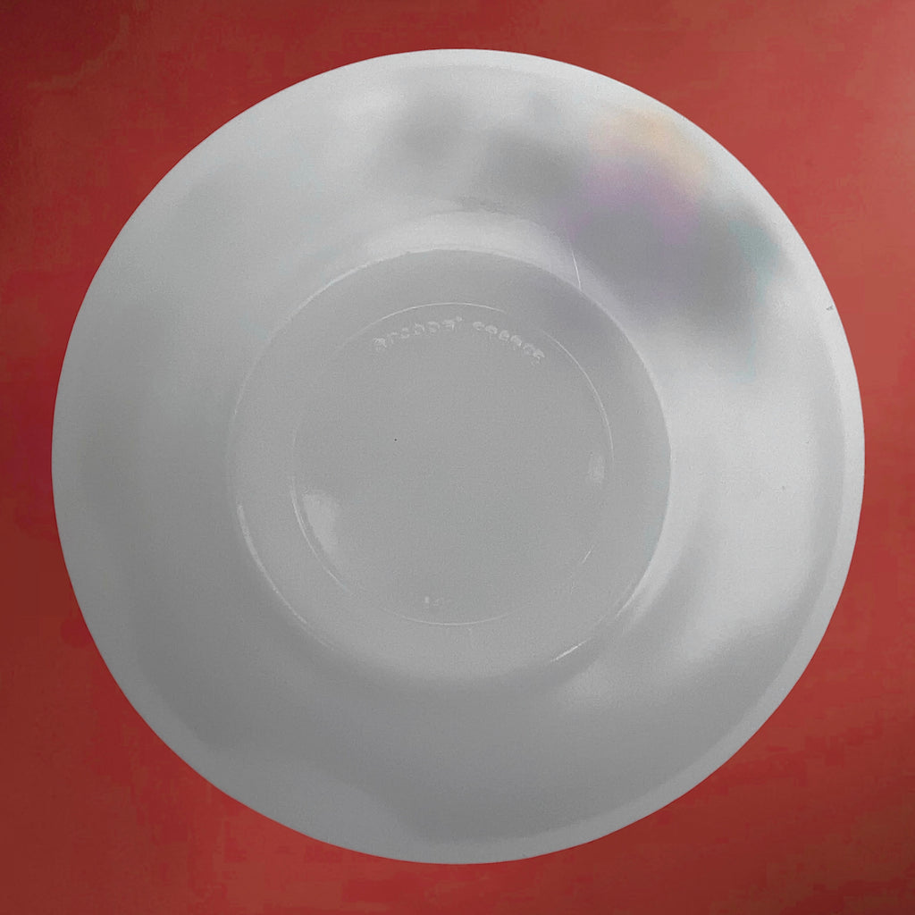 Service Arcopal Flore en Verre Opalin – 8 Tasses et 8 Soucoupes – Années 70