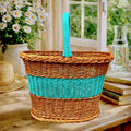 panier-vintage-osier-scoubidou-turquoise-annees-60