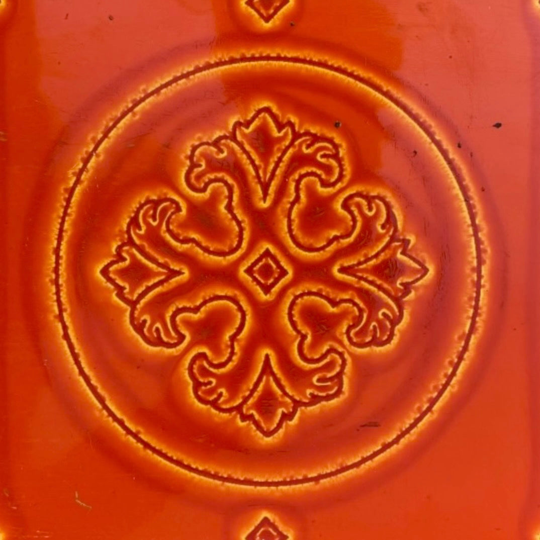 Paire de chauffe-plats électriques NEY Nicolette orange – design vintage années 70