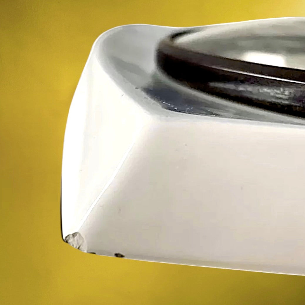 Horloge murale Junghans vintage ceramique design allemand quartz 7 rubis années 70