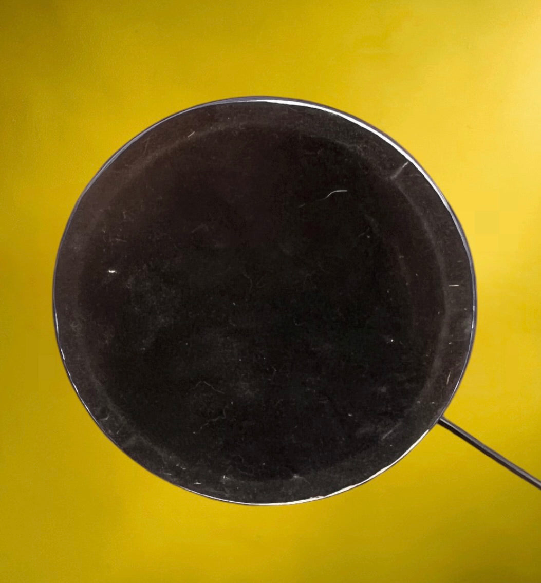 Grand pied de lampe vintage en céramique bleu cobalt  – années 1960