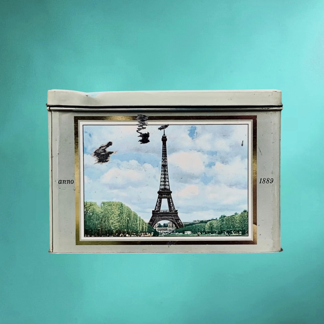 Boîte métal Exposition universelle Bruxelles 1958 Atomium vintage