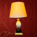 Lampe œuf d’autruche travertin vintage – style Maison Charles
