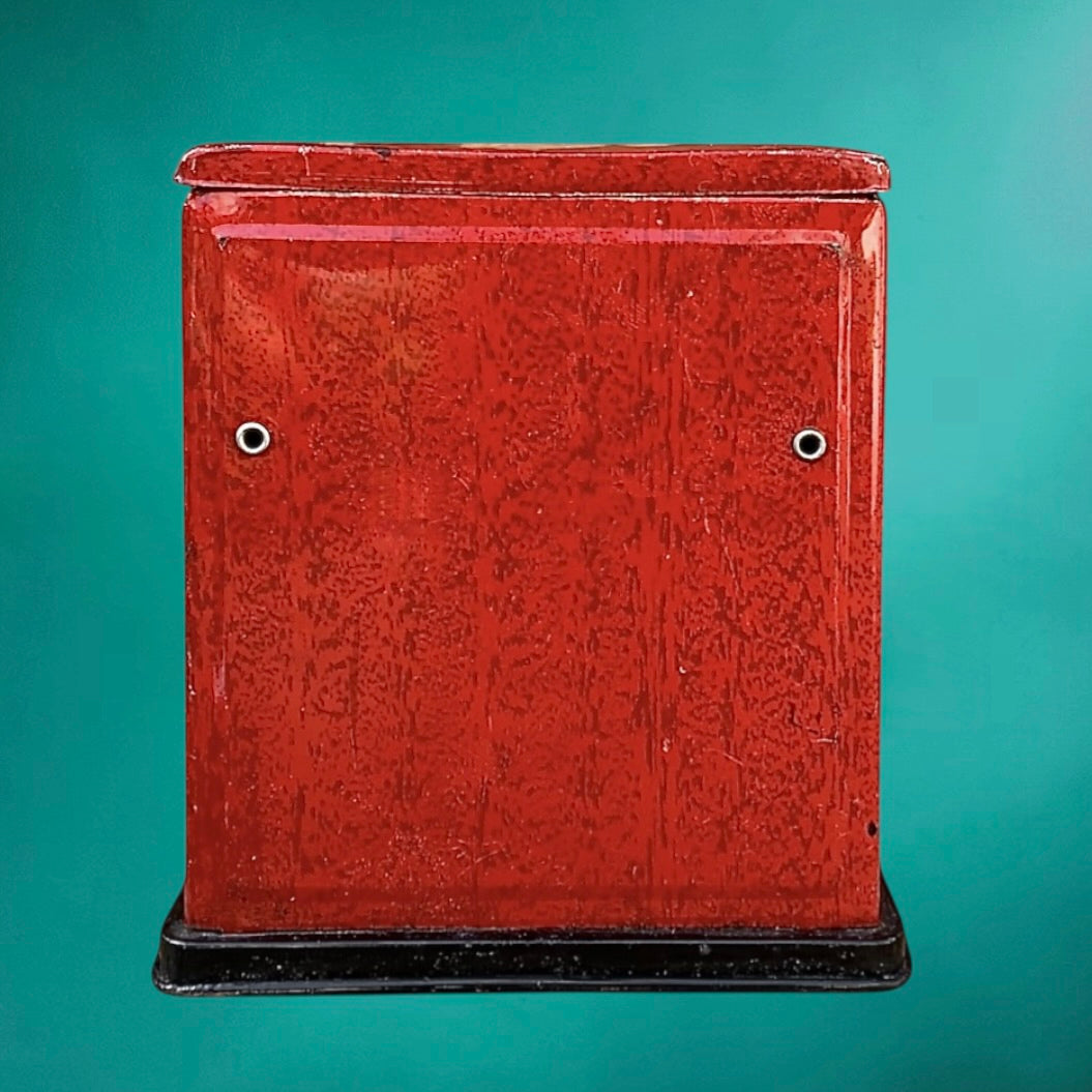 Caisse enregistreuse jouet vintage Aster – tôle rouge – Japon années 50/60 – cash register rétro collection