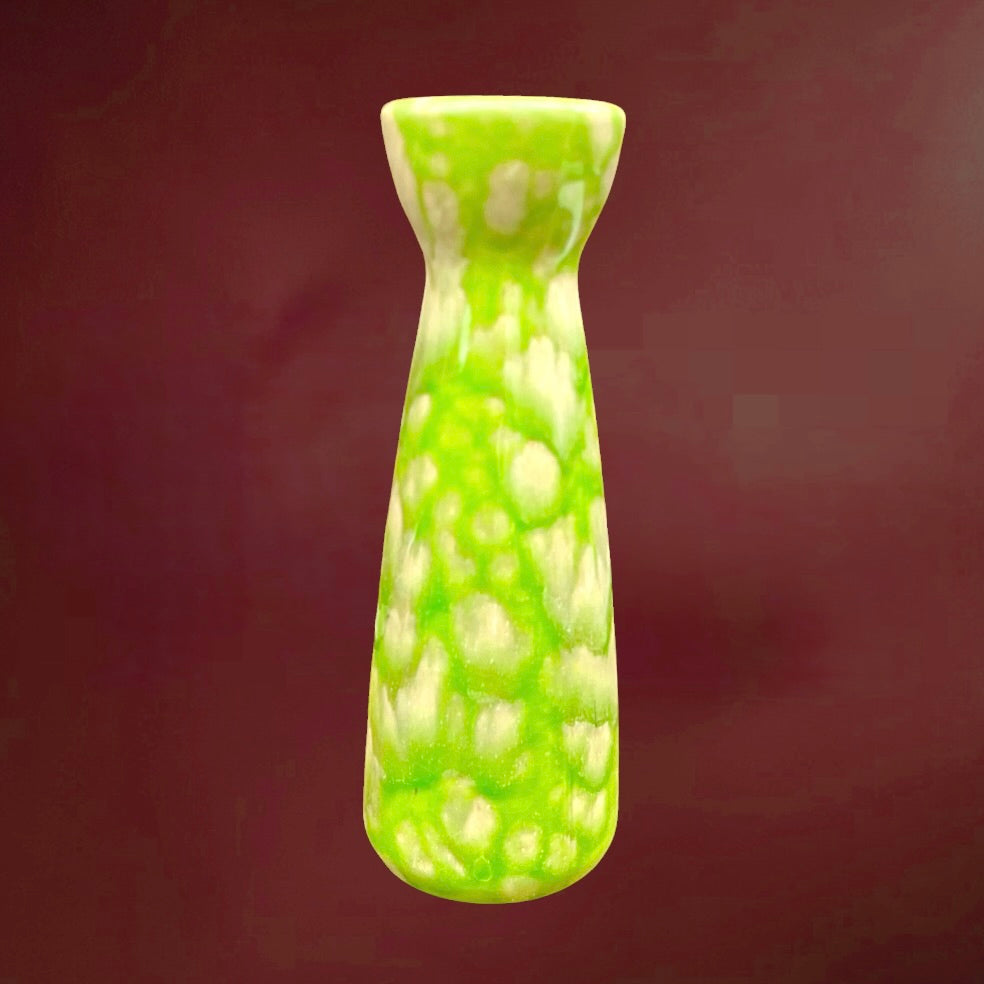 Vase fat lava vert Scheurich 520-22 West Germany années 70 céramique vintage allemand mid century déco rétro
