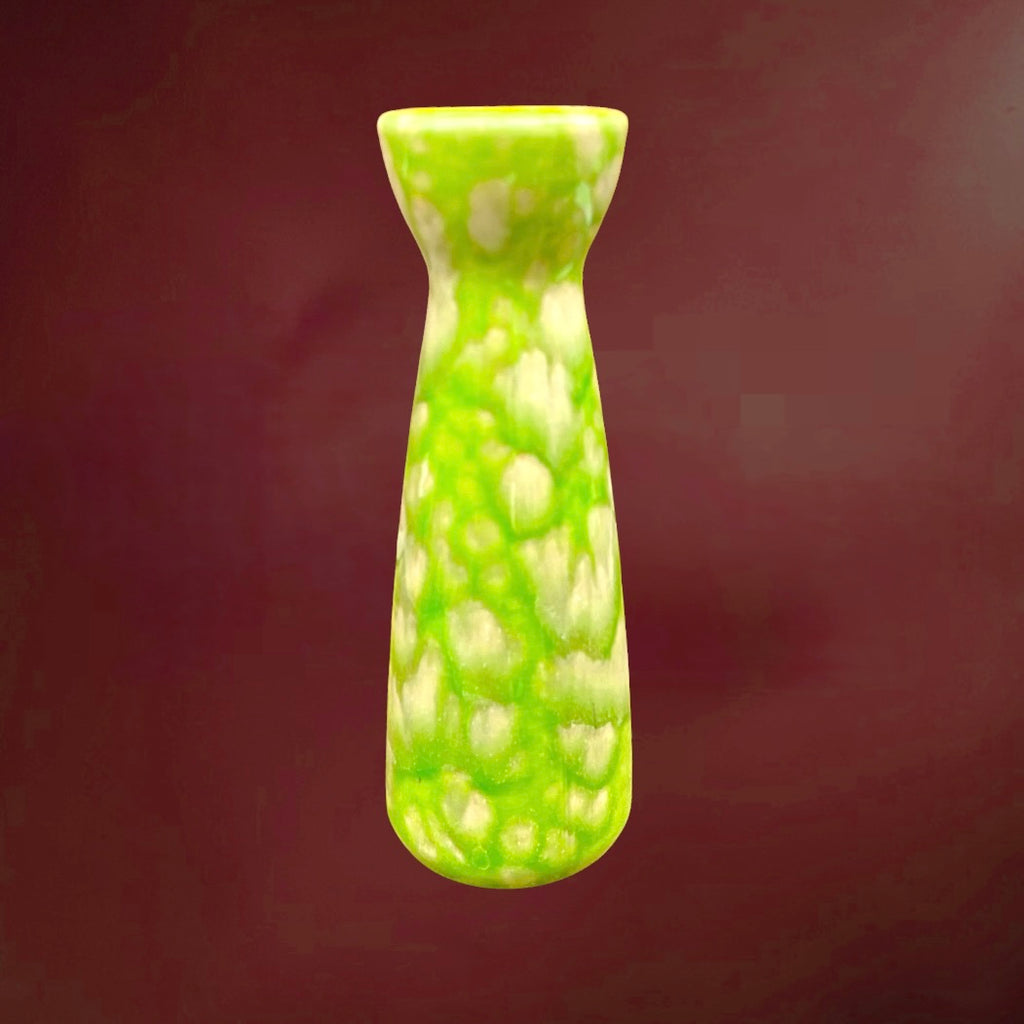 Vase fat lava vert Scheurich 520-22 West Germany années 70 céramique vintage allemand mid century déco rétro