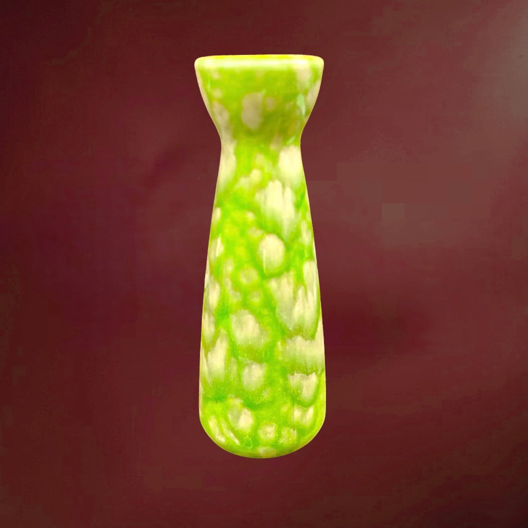 Vase fat lava vert Scheurich 520-22 West Germany années 70 céramique vintage allemand mid century déco rétro