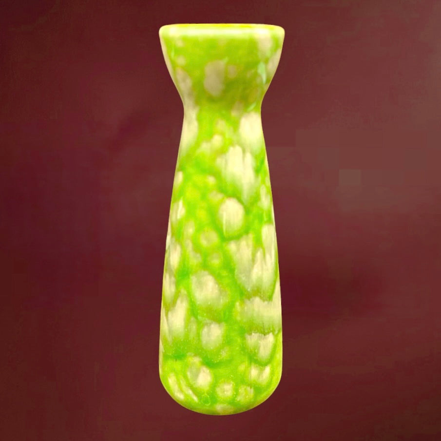 Vase fat lava vert Scheurich 520-22 West Germany années 70 céramique vintage allemand mid century déco rétro