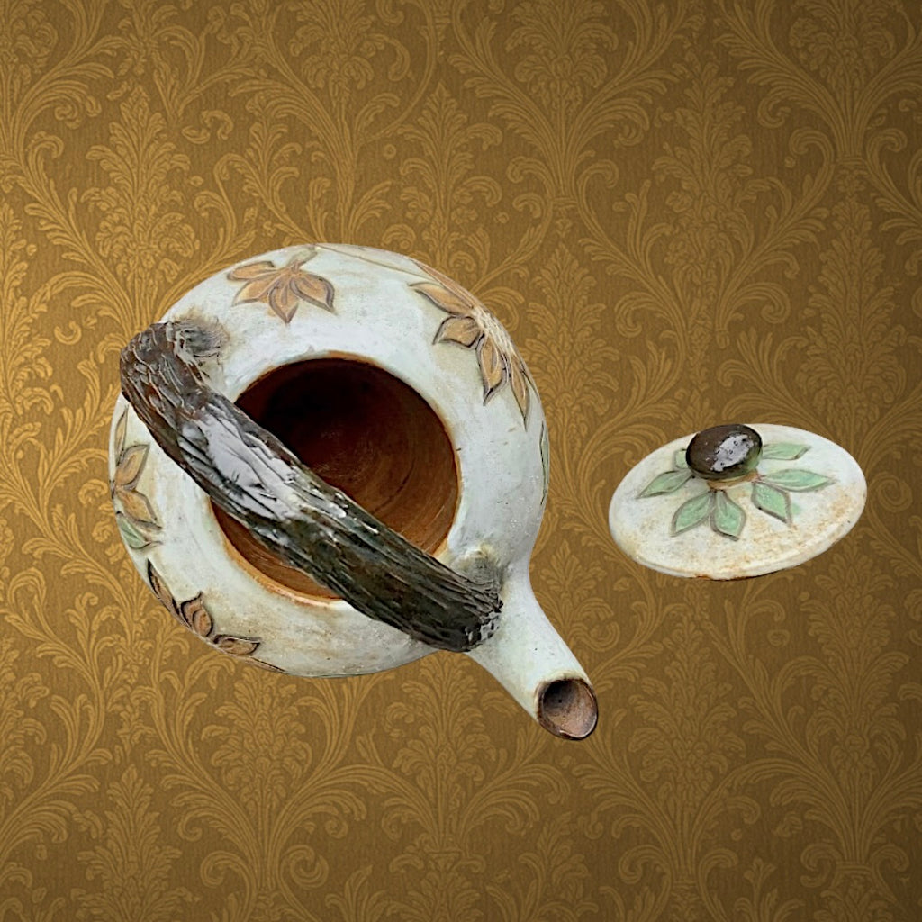Bouilloire en grès signée Grégoire – Poterie de Bouffioulx – Céramique belge vintage