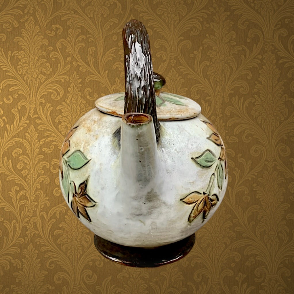 Bouilloire en grès signée Grégoire – Poterie de Bouffioulx – Céramique belge vintage