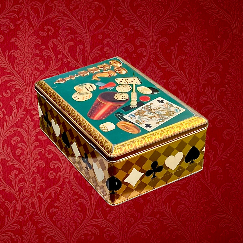 Boîte métallique jeux Demaret vintage

