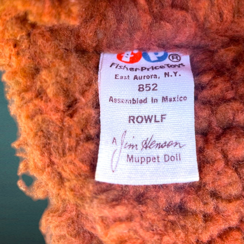 Marionnette Rowlf Muppet Show Fisher Price 1977 peluche vintage Jim Henson