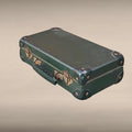 valisette vintage sofema carton enduit vert années 60
