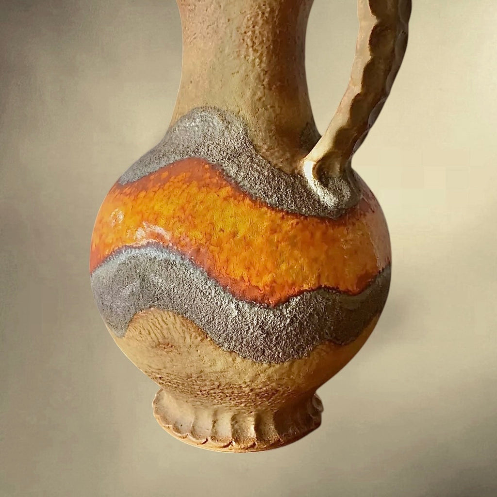 Grand vase Fat Lava Dümler & Breiden 1006/50 West Germany années 60 céramique vintage