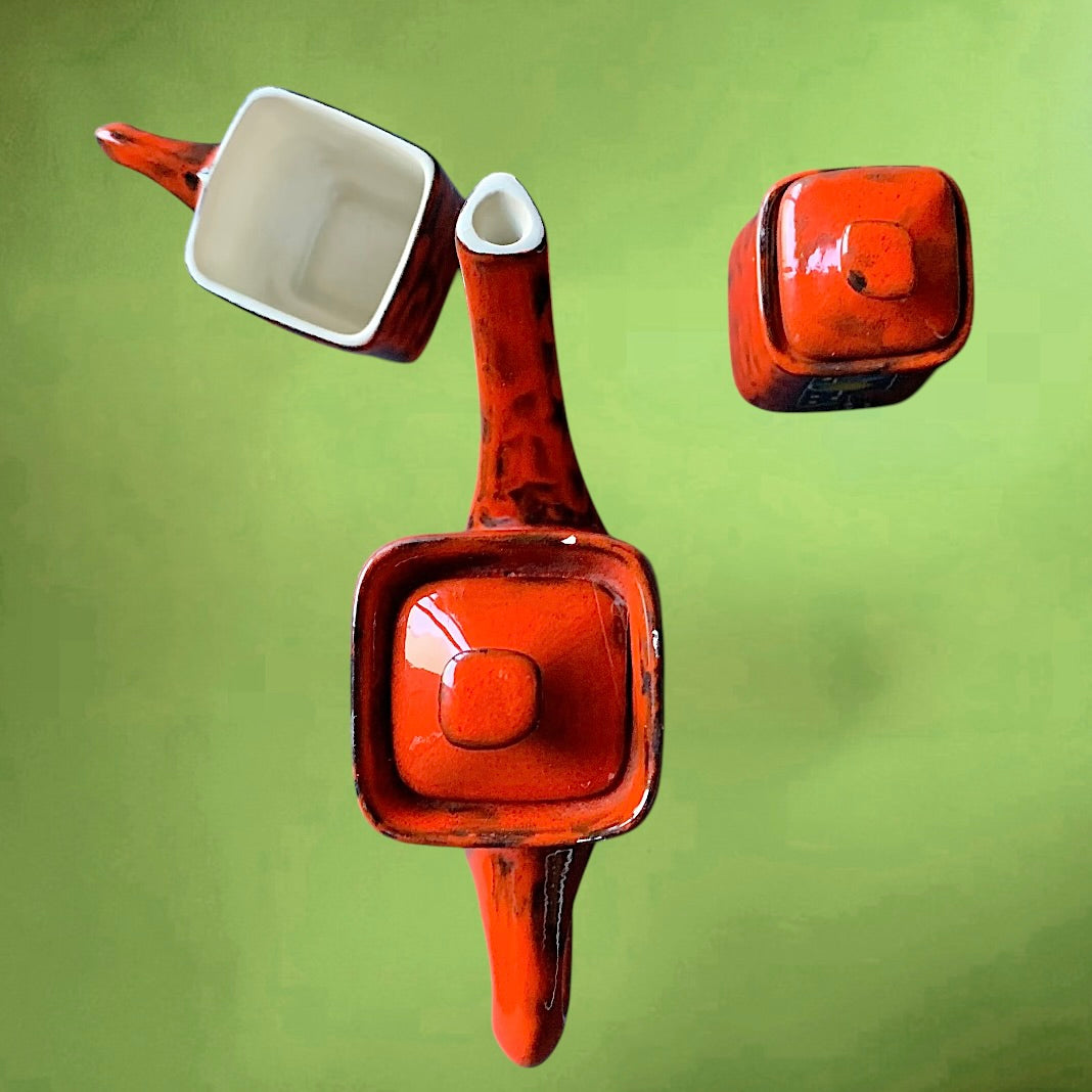 Cafetière individuelle CEMAS Italie céramique années 60 service café vintage