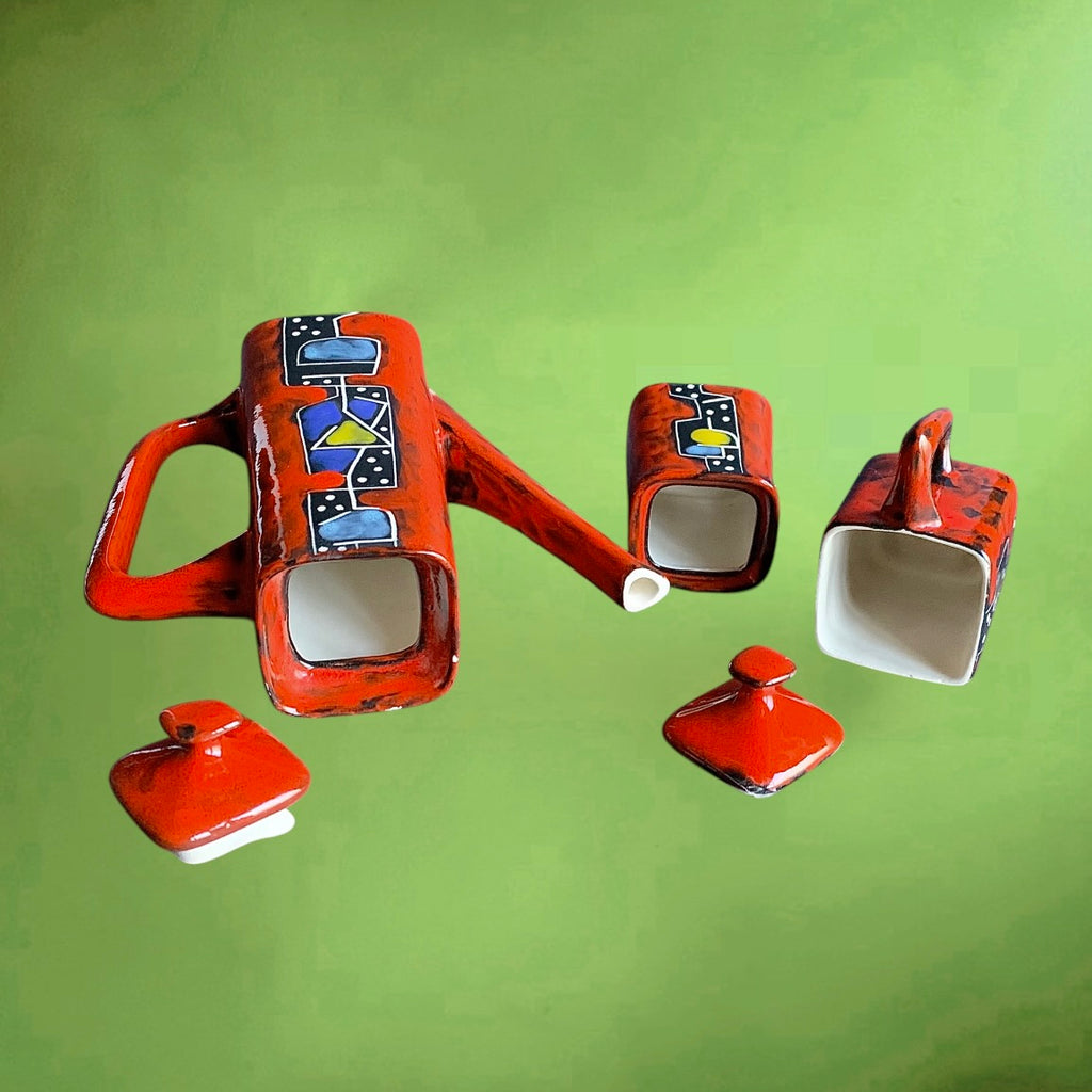 Cafetière individuelle CEMAS Italie céramique années 60 service café vintage