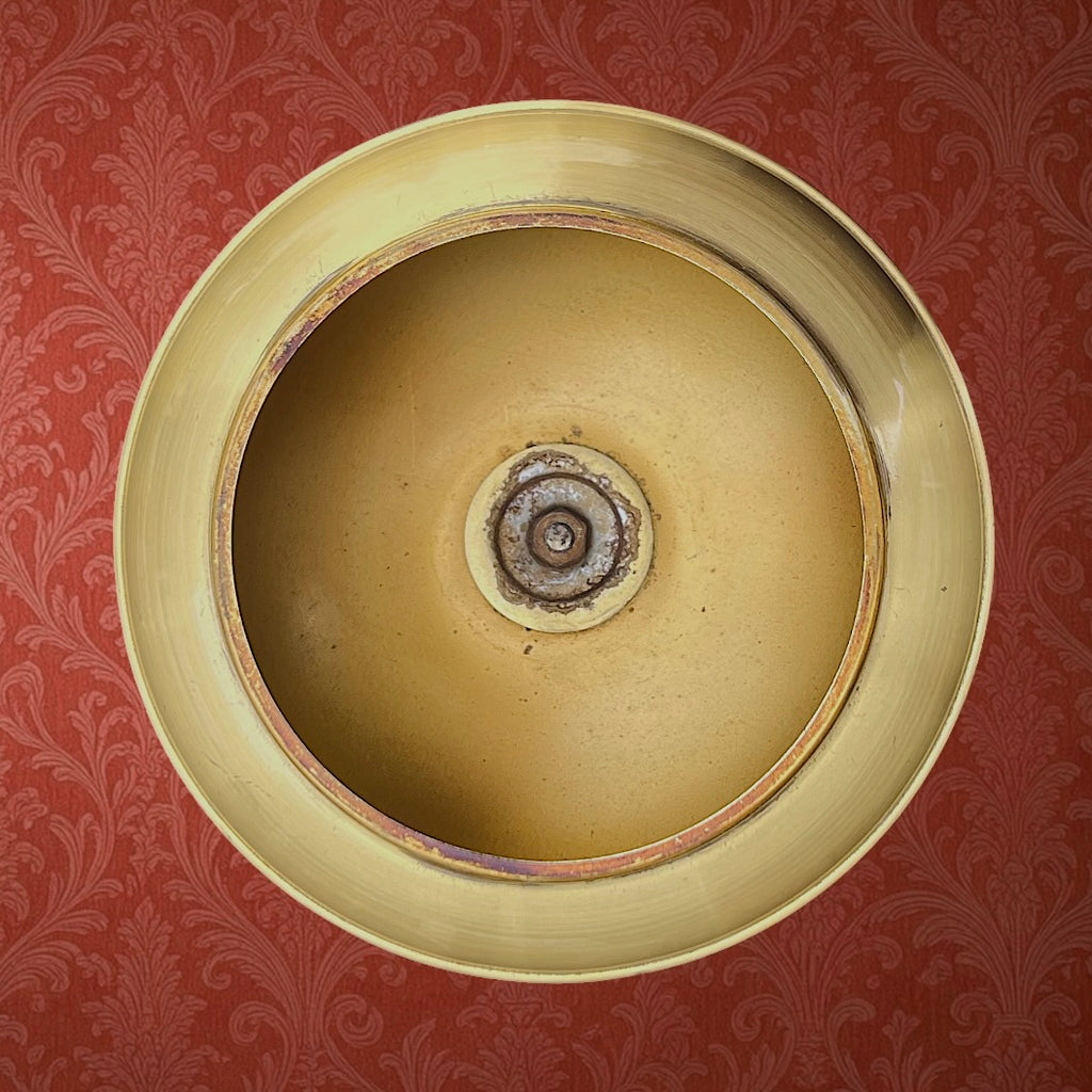 Cendrier sur pied laiton doré métal chromé présentoir allumettes années 60 70