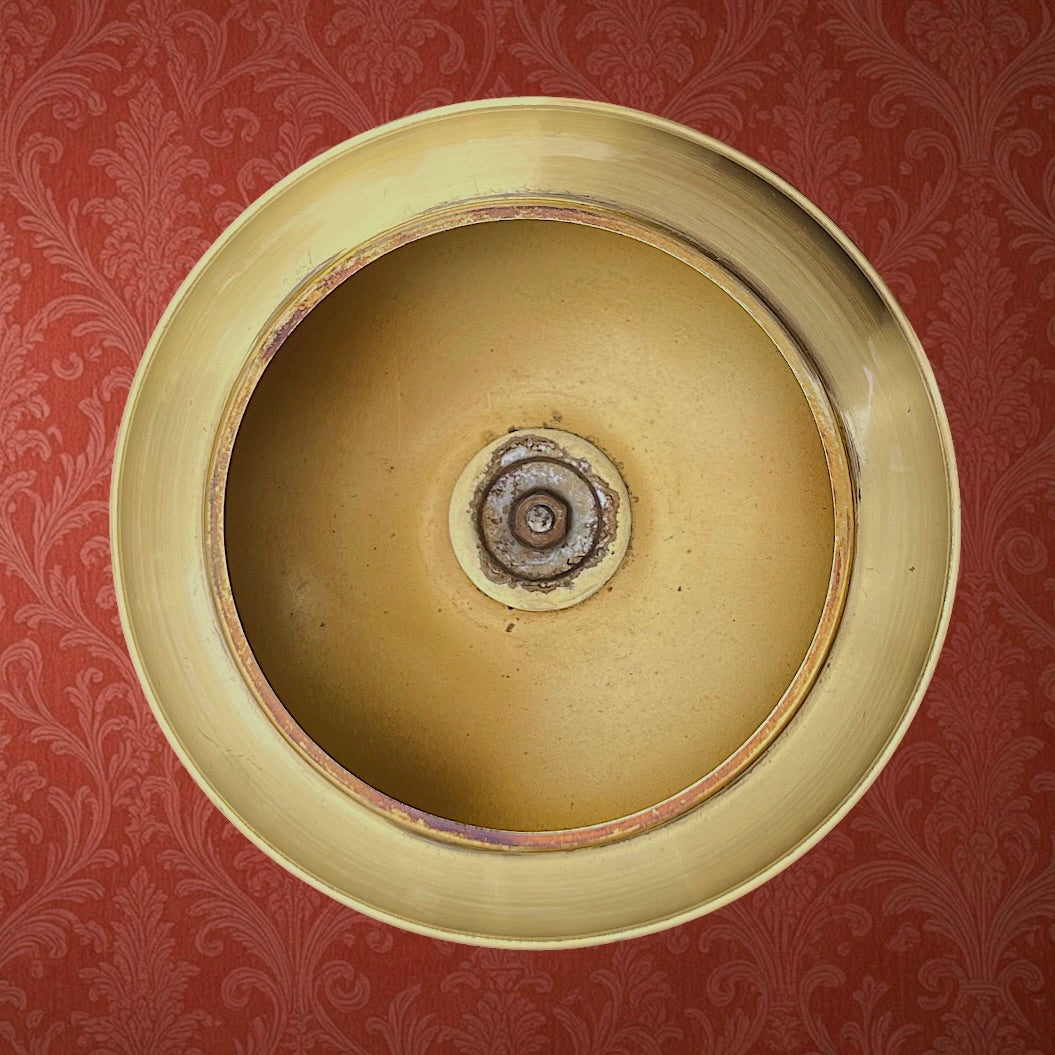 Cendrier sur pied laiton doré métal chromé présentoir allumettes années 60 70