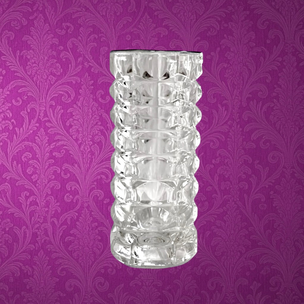 Vase Windsor Luminarc JG Durand Verre Pressé Années 70 Grand Modèle