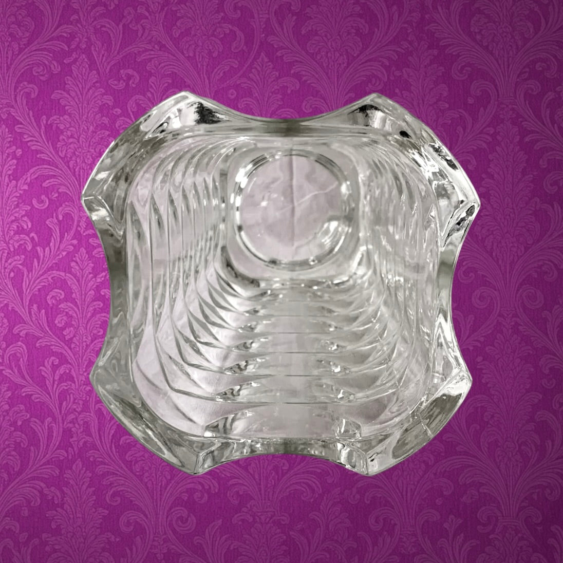 Vase Windsor Luminarc JG Durand Verre Pressé Années 70 Grand Modèle