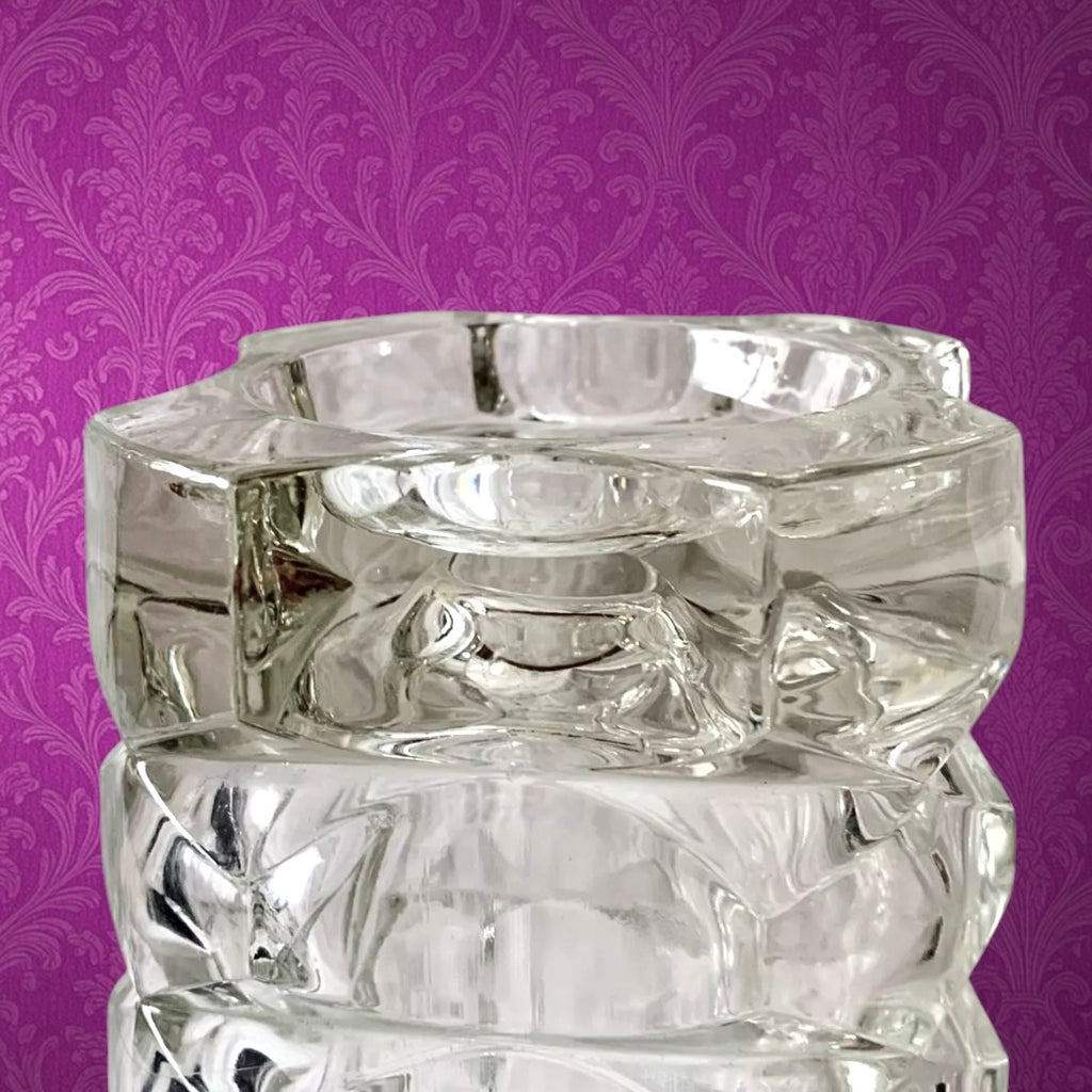 Vase Windsor Luminarc JG Durand Verre Pressé Années 70 Grand Modèle