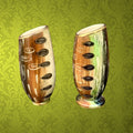 Duo vases Hubert Bequet faïence