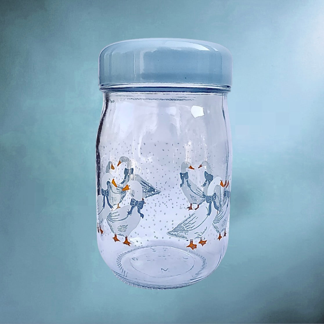 Lot 3 Bocaux Le Parfait Oies Verre France Années 80