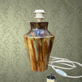 Pied De Lampe Grès Vernissé Flammé