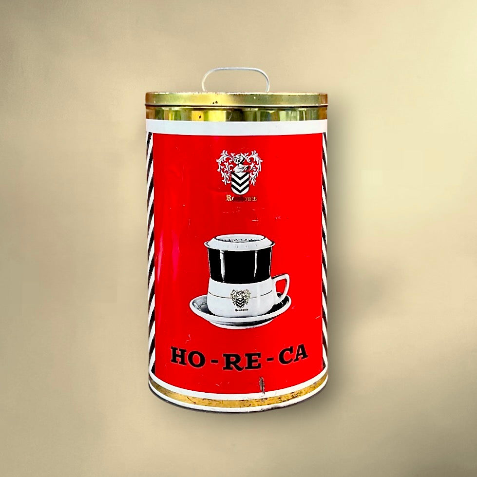 Boîte Café Rombouts Horeca Métal Rouge
