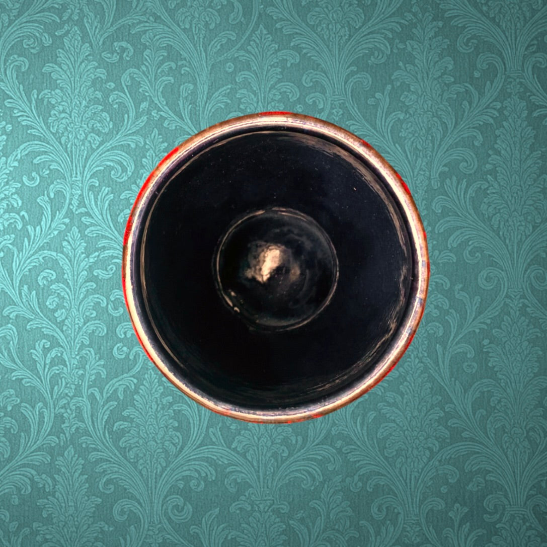 Vase Scheurich 244 22 West Germany Rouge Lave Années 60 70 Céramique Europ Linie