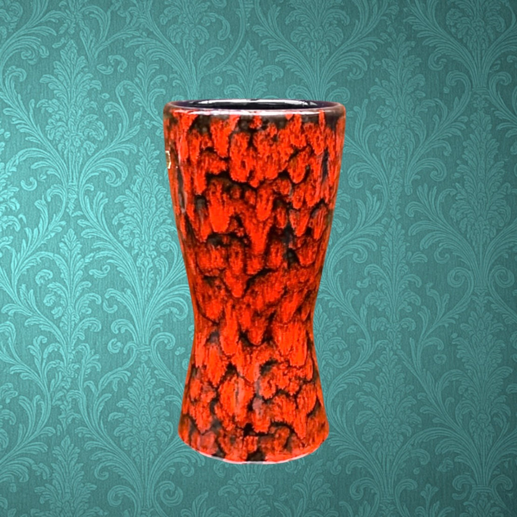 Vase Scheurich 244 22 West Germany Rouge Lave Années 60 70 Céramique Europ Linie