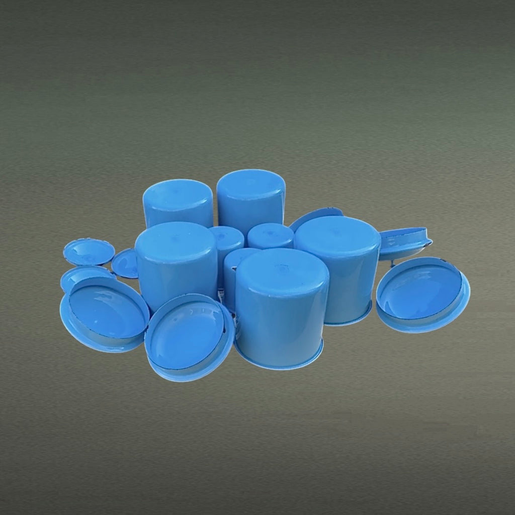Ensemble Pots Émaillés Kockums Suède Bleu - Années 60 - Cuisine Scandinave