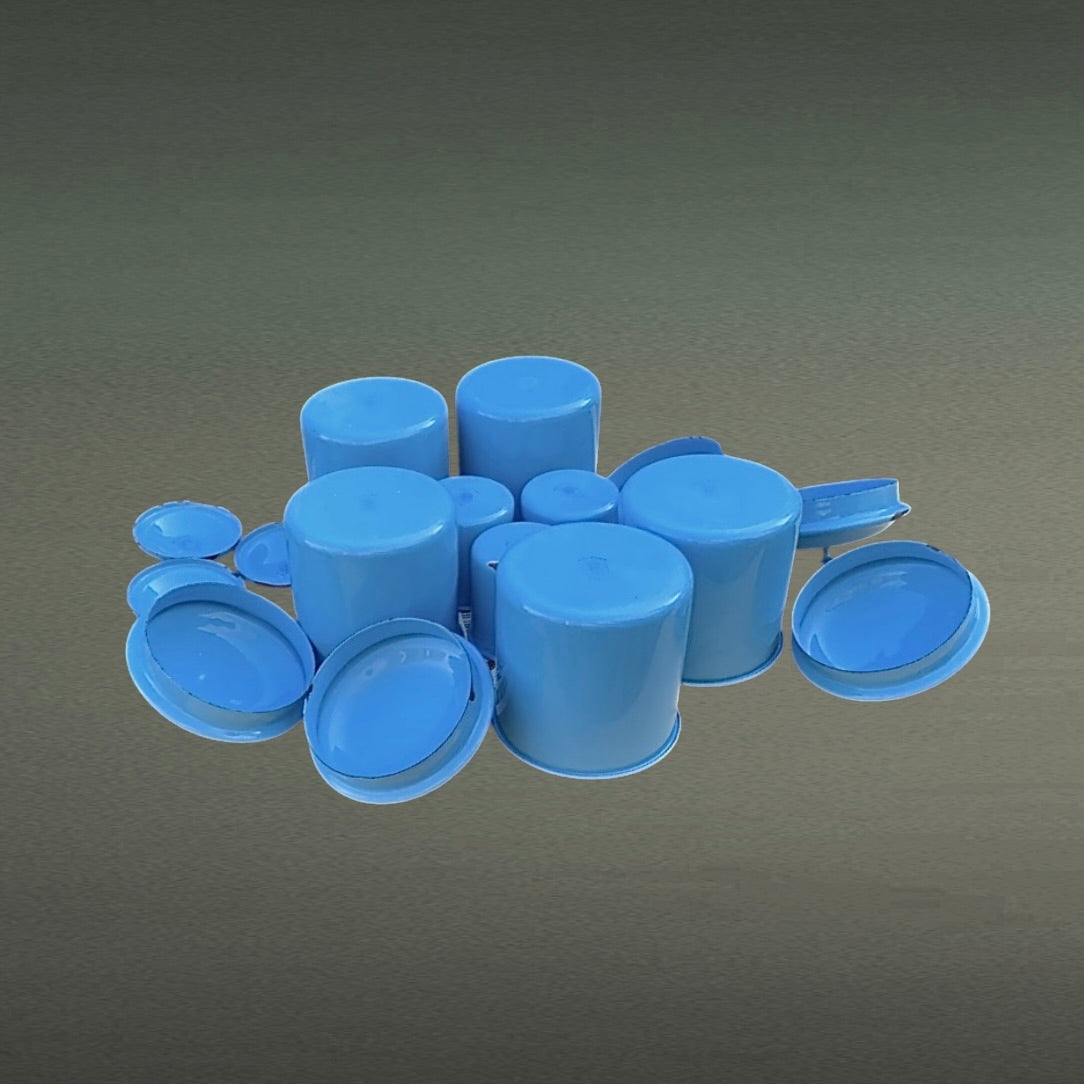 Ensemble Pots Émaillés Kockums Suède Bleu - Années 60 - Cuisine Scandinave