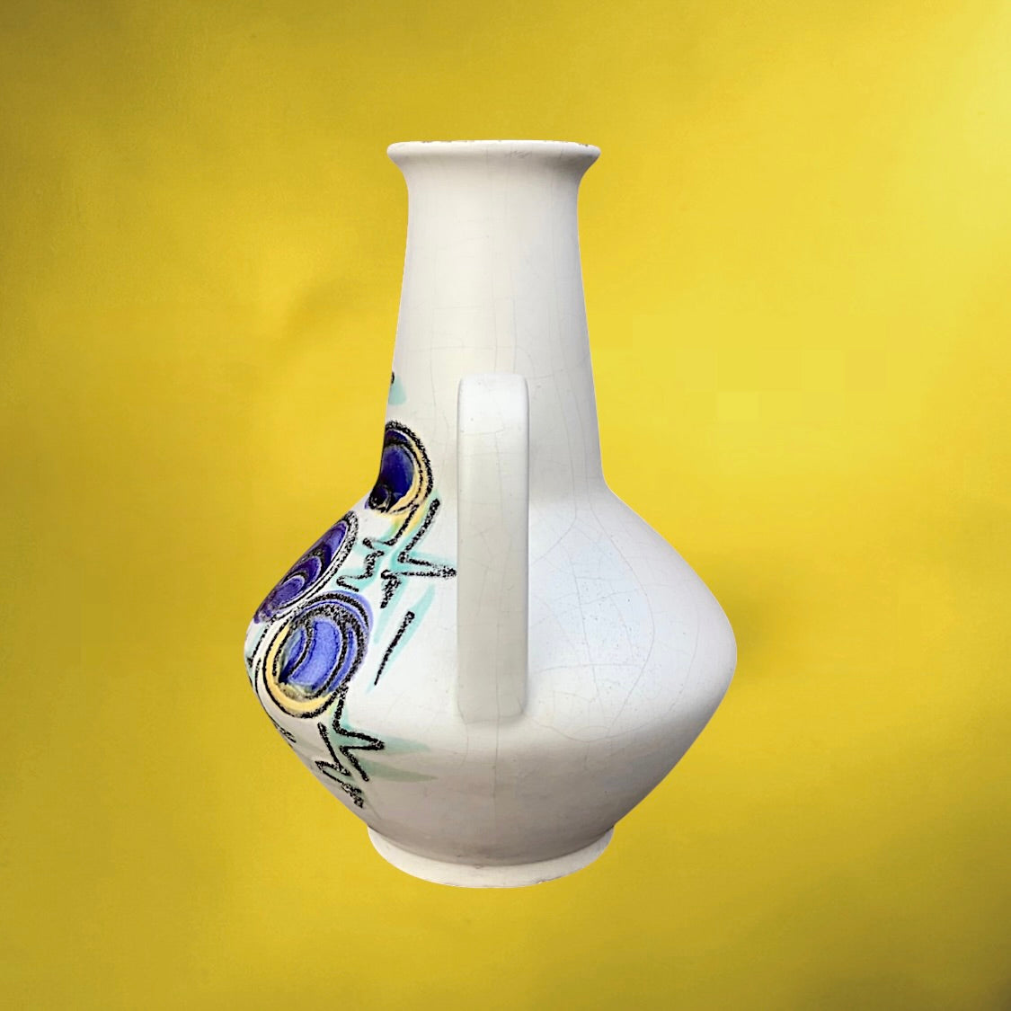 Vase Carstens Tönnieshof en Céramique Décor Abstrait  Années 60 - West Germany