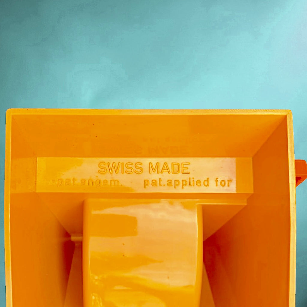 Ancien Coupe-Frites Susi 543 Suisse Orange Space Age Boîte d'’Origine - Années 70