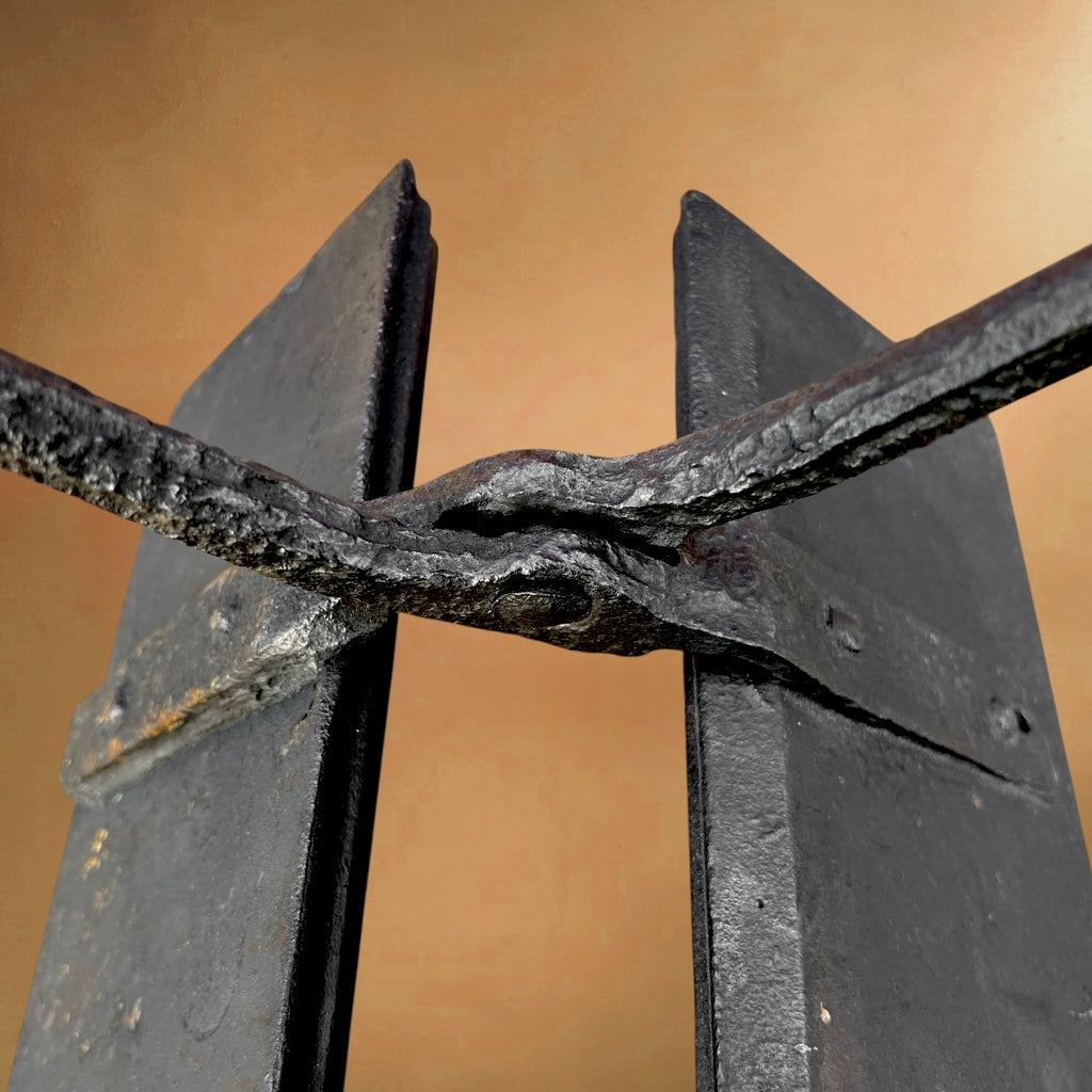 Ancien Gaufrier en Fonte Longs Manches Artisanal -  Début XXe