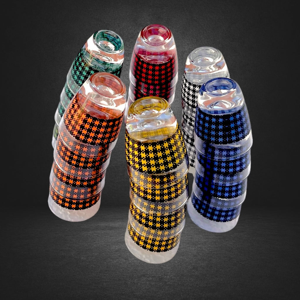 Service à Liqueur en Verre d’Arques - Pied De Poule - 2 Carafes et 24 Verres - Années 60
