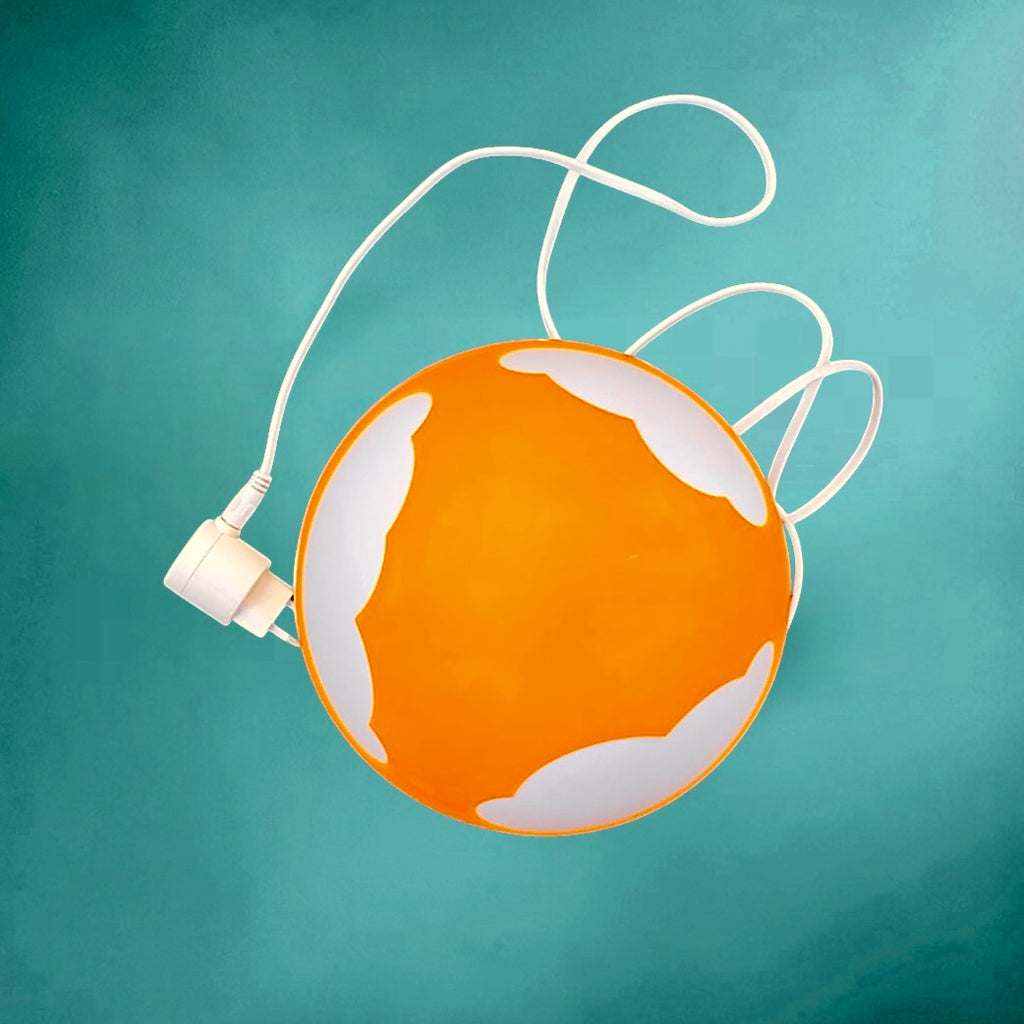 Lampe Champignon Skojig Ikea Orange Nuages Design Henrik Preutz - Année 2000