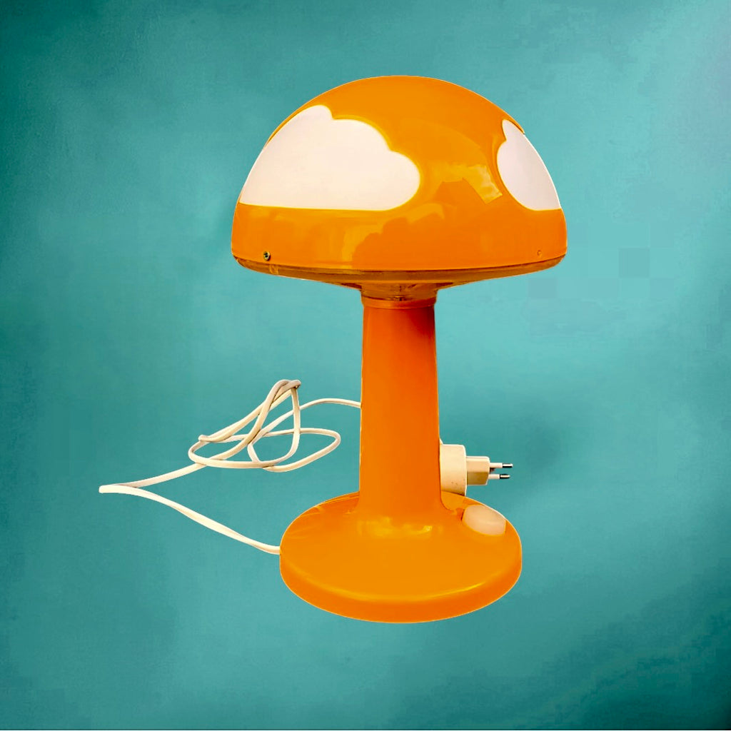 Lampe Champignon Skojig Ikea Orange Nuages Design Henrik Preutz - Année 2000