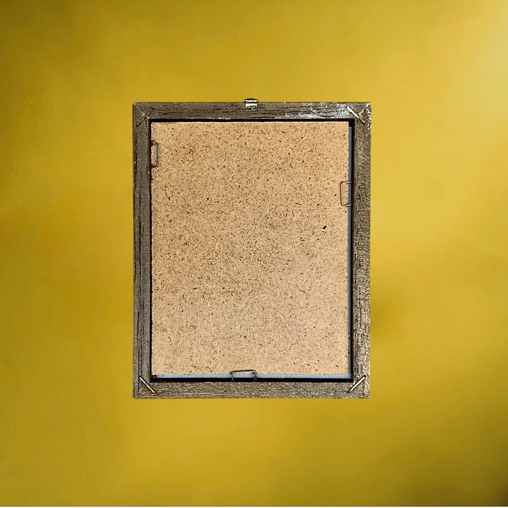 Petit Miroir Mural Publicitaire Edison Phonograph Cadre Bois - Années 60