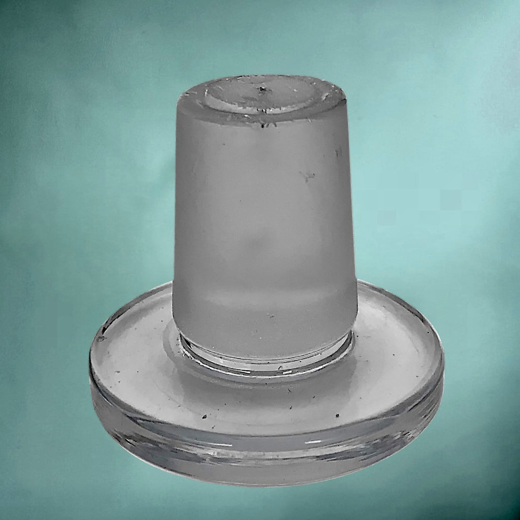 Grande Bouteille d’Apothicaire en Verre Transparent 10 Litres Bouchon d’Origine Verrerie Ancienne
