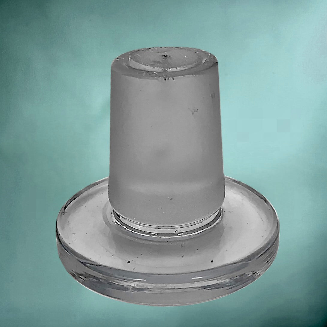 Grande Bouteille d’Apothicaire en Verre Transparent 10 Litres Bouchon d’Origine Verrerie Ancienne