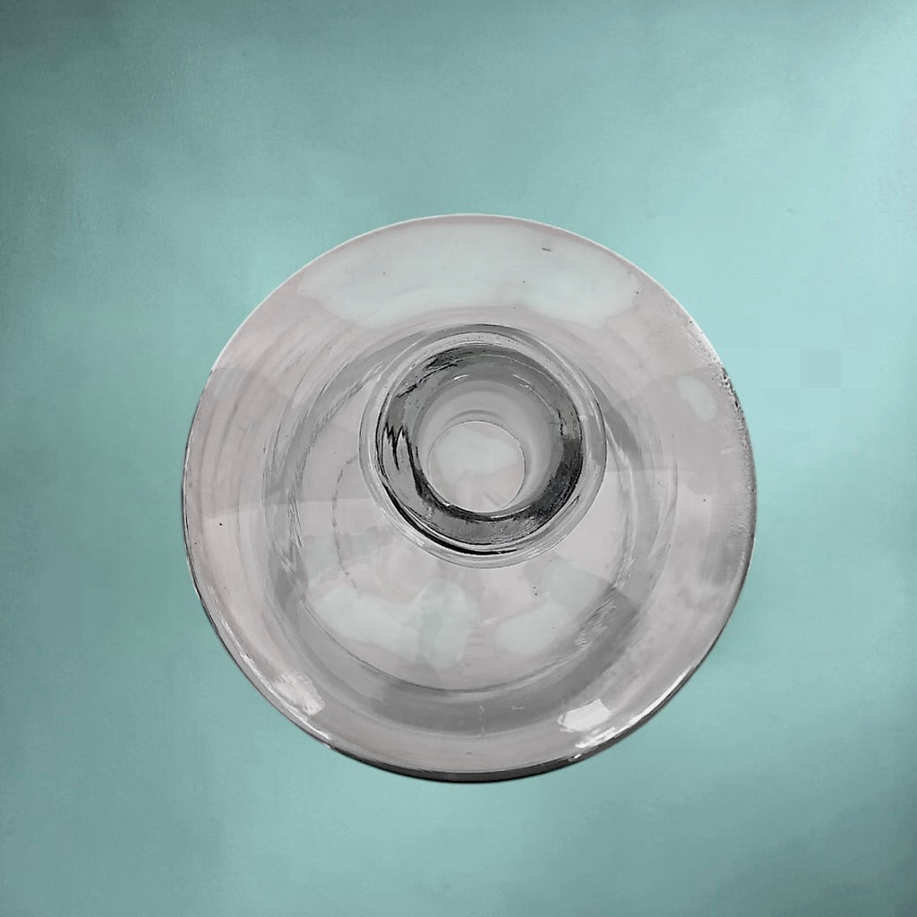 Grande Bouteille d’Apothicaire en Verre Transparent 10 Litres Bouchon d’Origine Verrerie Ancienne