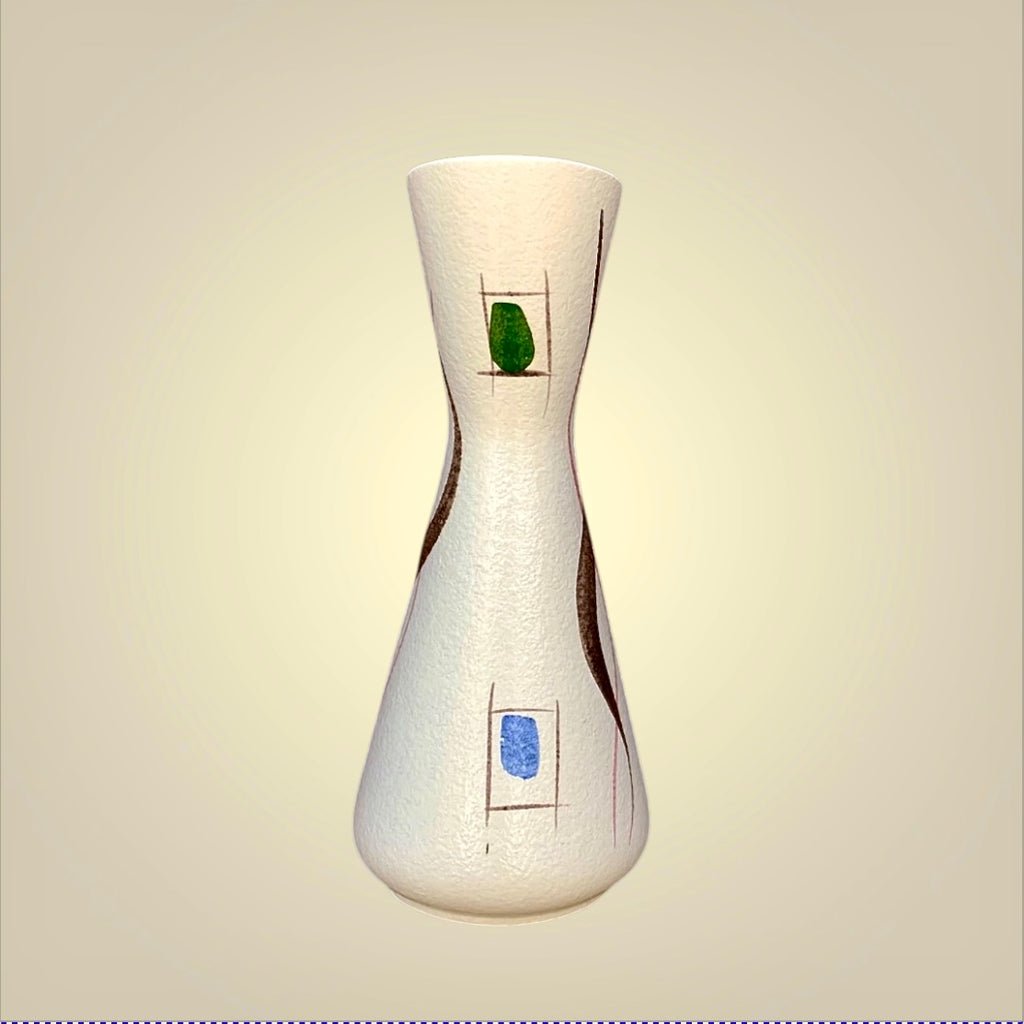 Vase Moderniste en Céramique Vernissée Foreign 272-38 - West Germany - Années 50 60
