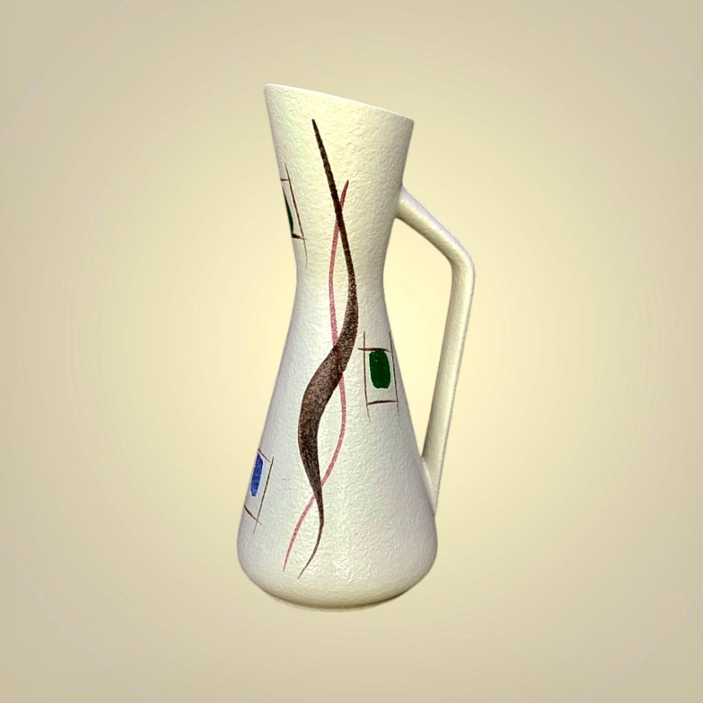 Vase Moderniste en Céramique Vernissée Foreign 272-38 - West Germany - Années 50 60
