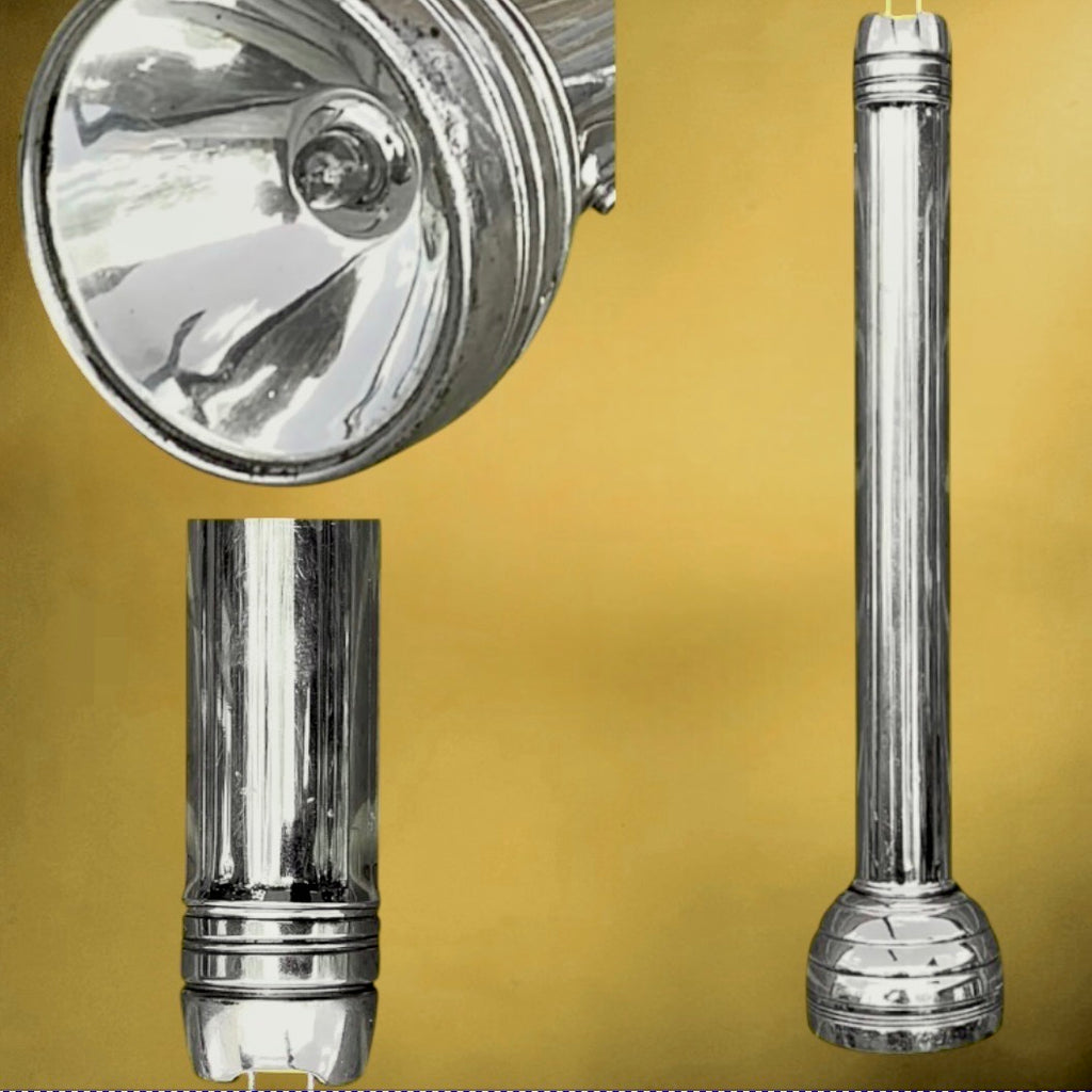Lampe Torche Winchester en Métal Chromé - Lampe de Poche Ancienne - Années 60
