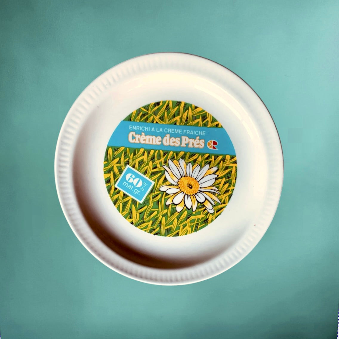 Série de 6 Assiettes publicitaires Fromages de France en Faïence Saint-Amand – années 60