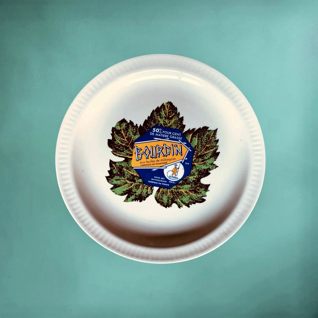 Série de 6 Assiettes publicitaires Fromages de France en Faïence Saint-Amand – années 60