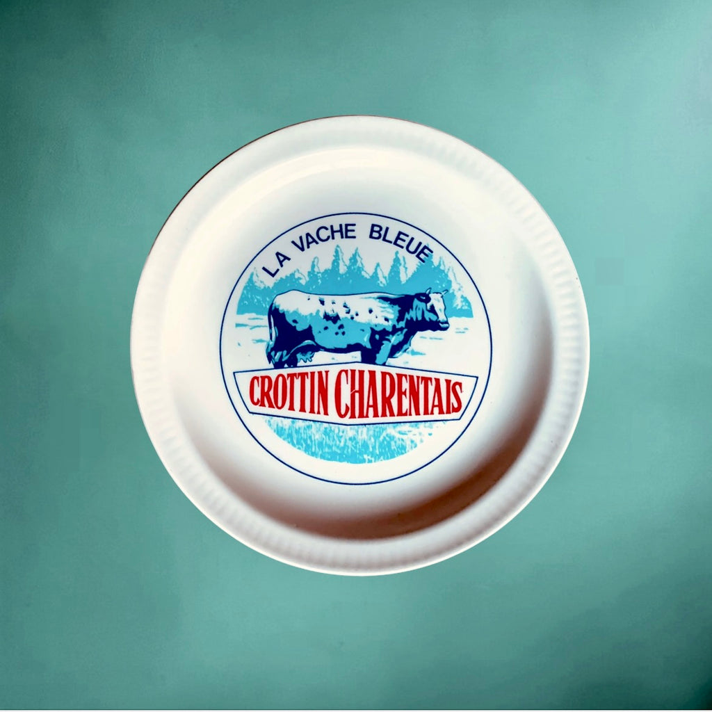 Série de 6 Assiettes publicitaires Fromages de France en Faïence Saint-Amand – années 60