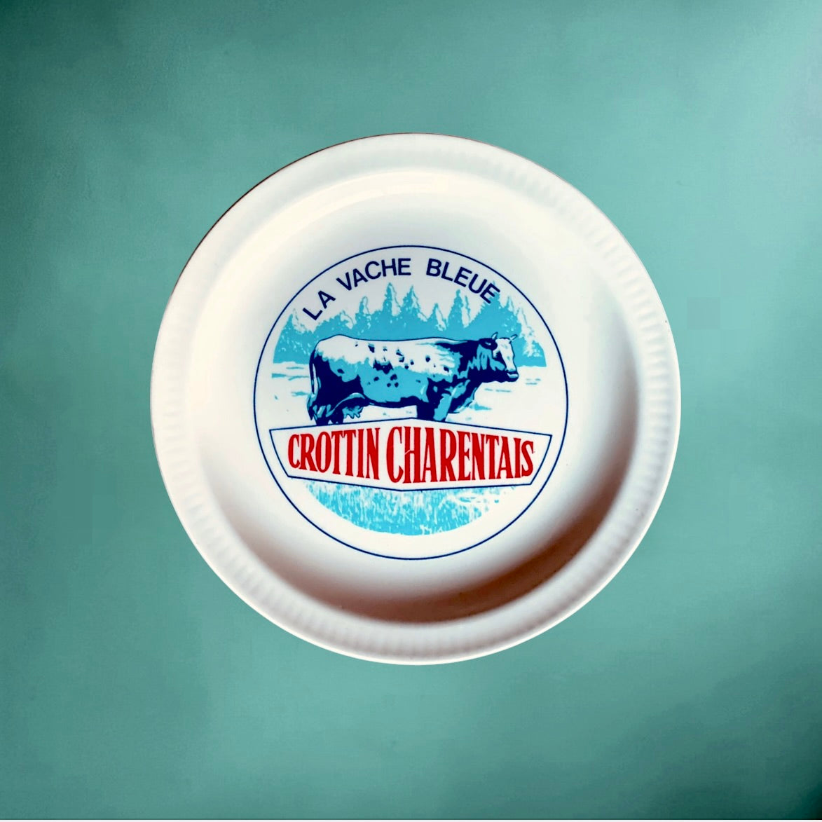 Série de 6 Assiettes publicitaires Fromages de France en Faïence Saint-Amand – années 60